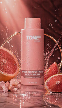 Tone Citrus Pink Grapefruit Body Wash 16.9oz Hydrating Moisturizing Clean